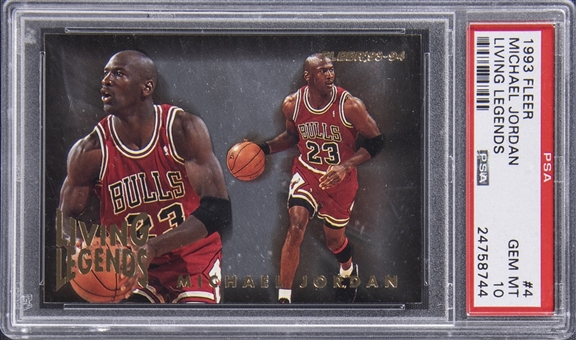 1993-94 Fleer Living Legends #4 Michael Jordan - PSA GEM MT 10